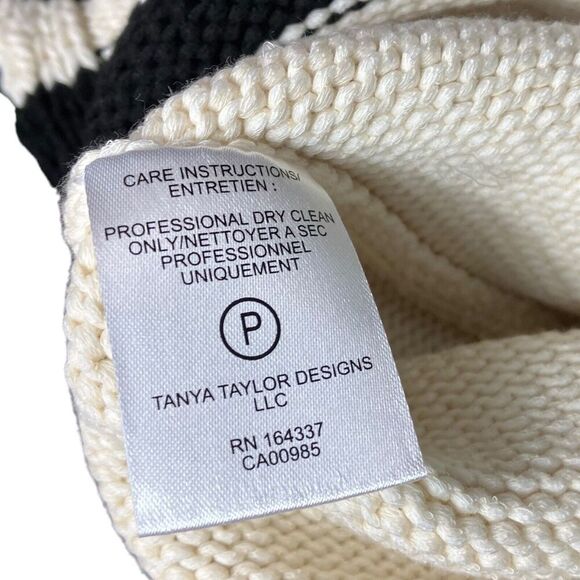 Tanya Taylor Sweater Dress 1X Cream Nina Cable-Knit Sleeveless Beach Coastal NEW - Picture 8 of 11